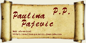 Paulina Pajević vizit kartica